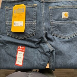 Carhartt Men's Straight Jeans in Dark Denim Blue